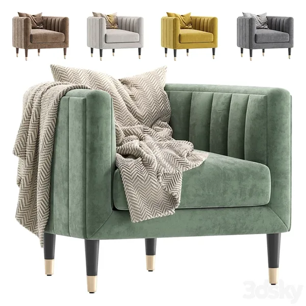 Green lounge chair